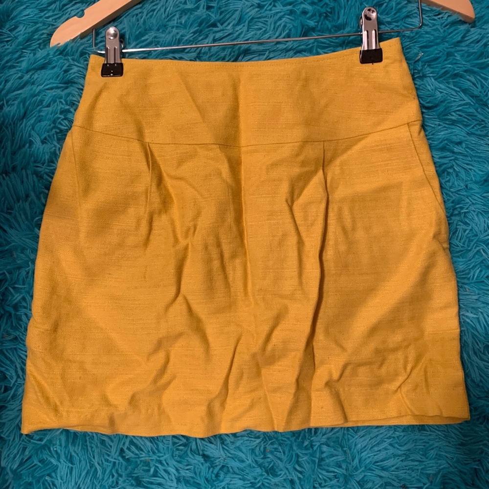 Twenty One Mustard Colored Mini Skirt